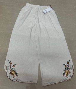 Off-white Co-ord Set With Embroidered pants