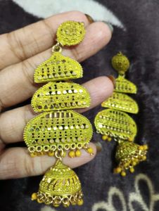 Yellow Long Earring