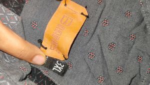 Men&#39;s Stylish Grey Patterned Casual Shirt