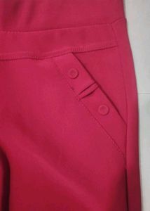 Chic Red Skinny Pants