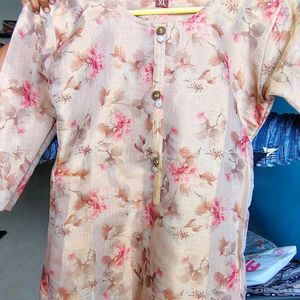 Floral Print Tunic - Size XL