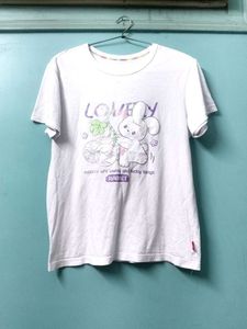Cute White T Shirt For Girls 🤍