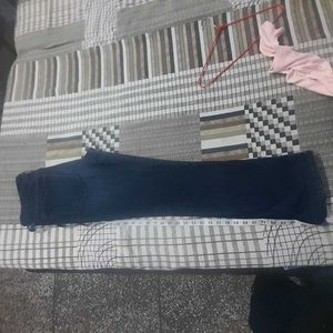 Dark Wash Denim Jeans with cute crop top
