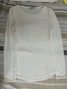 ZARA White Long Sleeve Top
