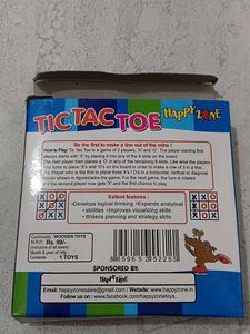 New Wooden Junior Tic Tac Toe