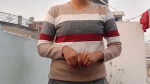 Striped Knit T-Shirt