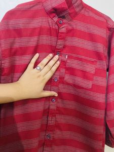 Striped Maroon Shirt