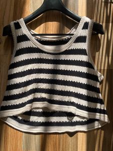 Striped Cropped Tank Top