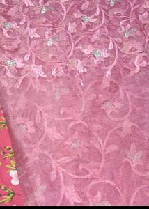 Net Saree Without Blouse