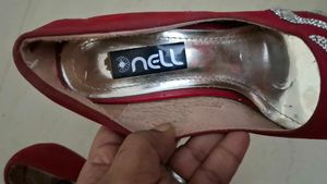 Red Embellished HIgh  Heels