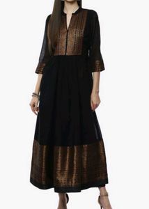 Biba Anarkali Gown Black For Woman