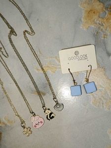 1 earring and 4 cute pendents