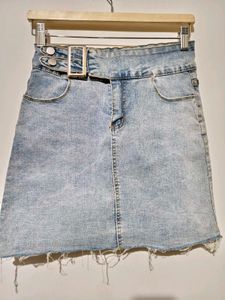 🎊Buy 1, Get 1 Free🎁Belted Denim Mini Skirt