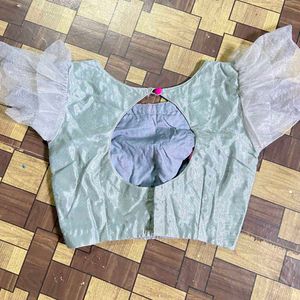 Grey Frill Lehenga Choli