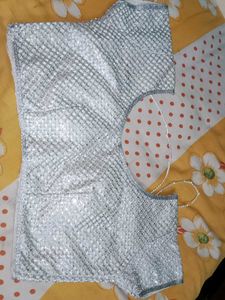 Silver Sequin Blouse