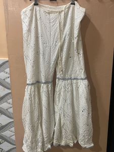 White Embroidered garara