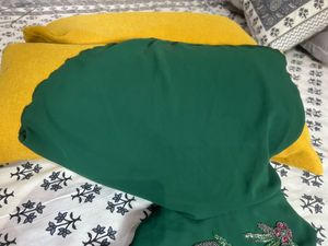 Emerald Green Embellished Dress