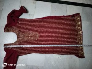 Rani Colour Embroidered Salwar Kameez Set