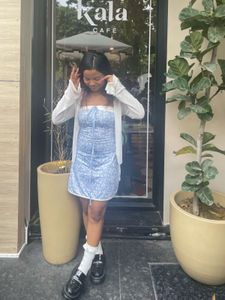 Cute Korean Blue Dress From Savana