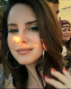 lana del rey hoops silver