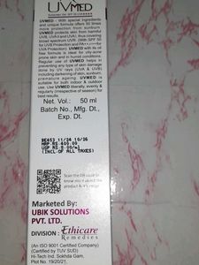 Uv Med Sunscreen Gel