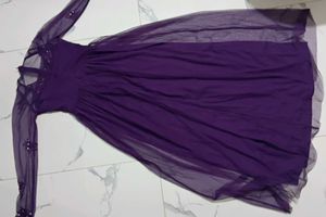 Purple Embellished Dress