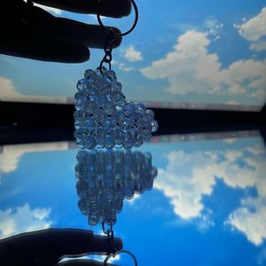 Heart Beaded Keychain