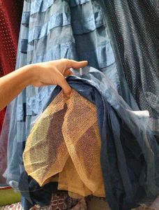 Elegant Blue Ethnic Gown