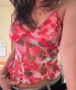 Brand New Red Floral Cami Top