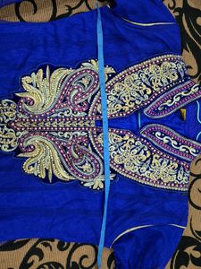 Elegant Blue Ethnic Gown