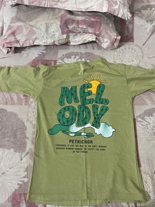 Graphic Print Olive T-Shirt