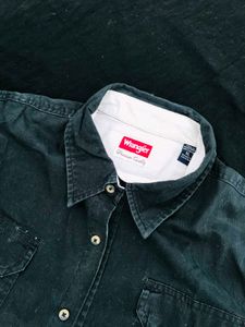 Wrangler Black Denim Shirt