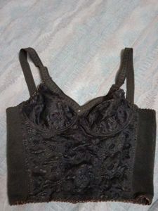 brown corset top