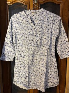 Floral Print Tunic Top