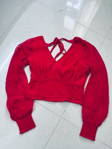 Fuschia Hollaback Cutout Top