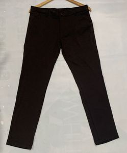 Dark Brown Stretchable Trousers for Boys Size 32