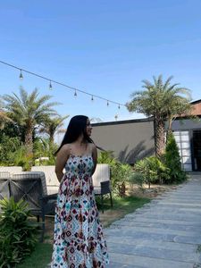 White floral dress