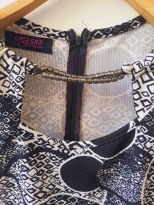 Patterned Sleeveless Dress