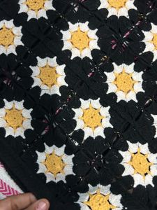 Zara Crochet Daisy Sweater