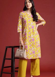 Floral Print Kurta Set