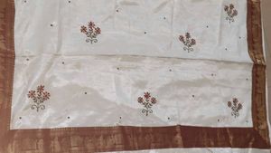 Elegant White Saree