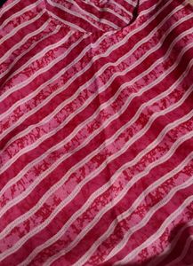 Striped Pink short kurti