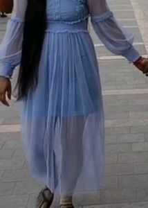 Net Mini With Maxi Dress
