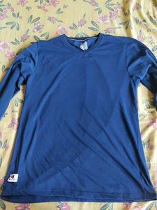 Blue Champion Long Sleeve Tee