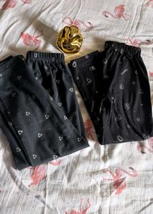 Cute Black Pajama Pants