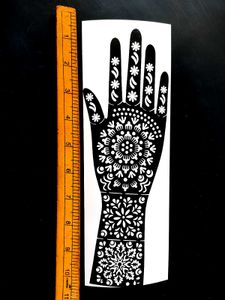 Bridal mehndi stencil sticker | Beautiful design