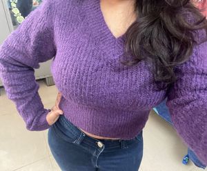 Purple Knit Sweater