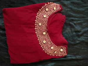 Handworked Grape Colour Dress