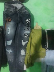 Distressed Denim Jeans