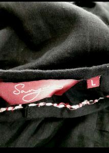 Black A Line Kurta Set